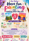 Small Canva painting,  paint 2 , give 1 away