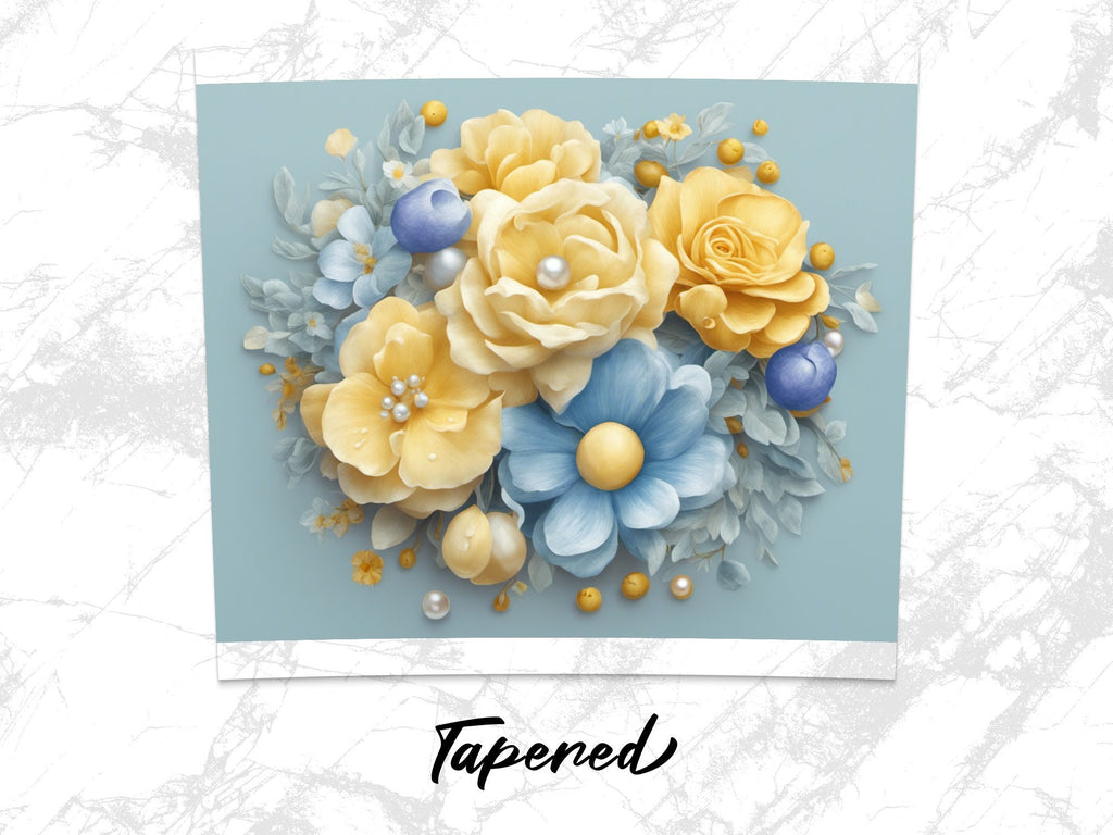 Flowers 20oz Sublimation Skinny Tumbler Designs, Straight Skinny Tumbler Wrap Instant Download PNG