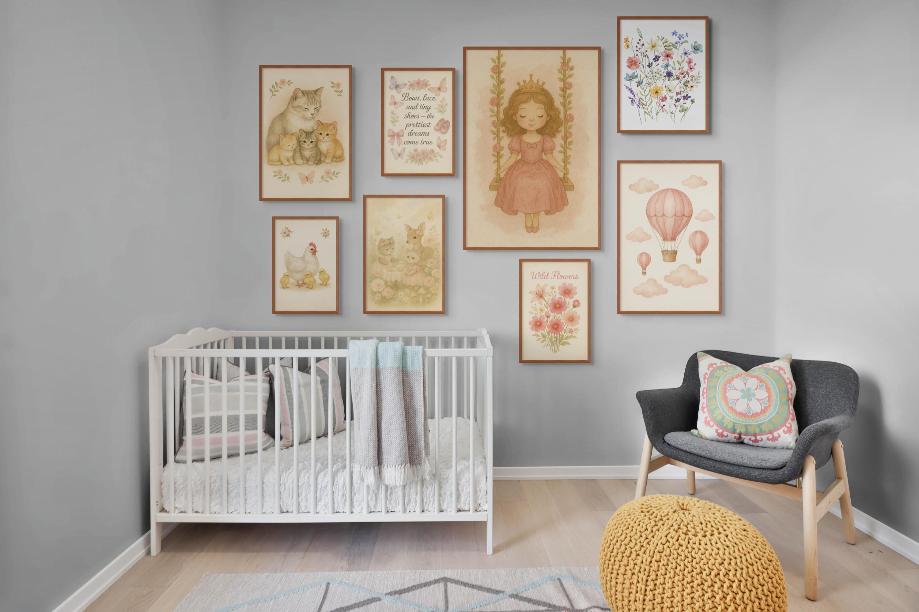 100+ Vintage Nursery Prints: Baby Girl Room Decor (Digital Download