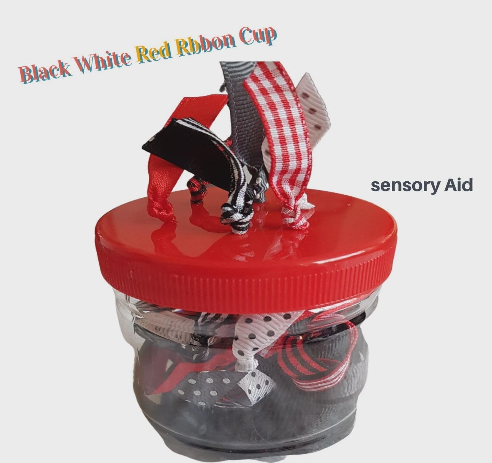 Montessori Ribbon Pull Toy: Sensory Cup for Fine Motor Skills