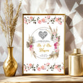 Personalized Islamic Wedding Print: Elegant Nikah Gift, Custom Names & Date