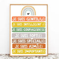 French classroom decor print, French Poster,  Kids Bedroom Decor, Kids Nursery art, equality Posters, Classroom art (A3) Just hang or frame