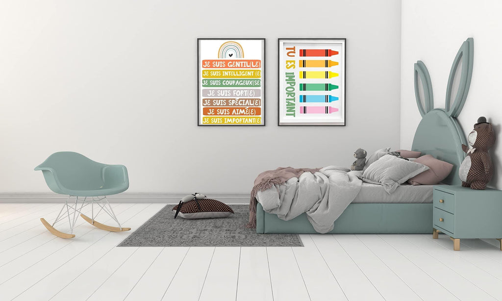 French classroom decor print, French Poster,  Kids Bedroom Decor, Kids Nursery art, equality Posters, Classroom art (A3) Just hang or frame
