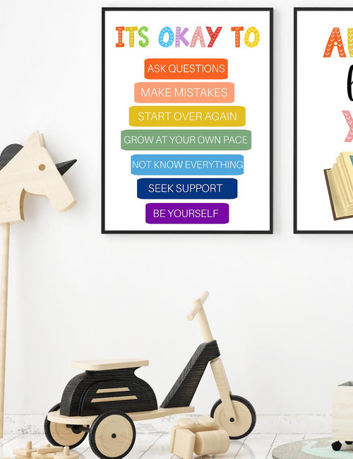 Classroom Quote Print: Pastel Children's Poster, Kids Room Decor