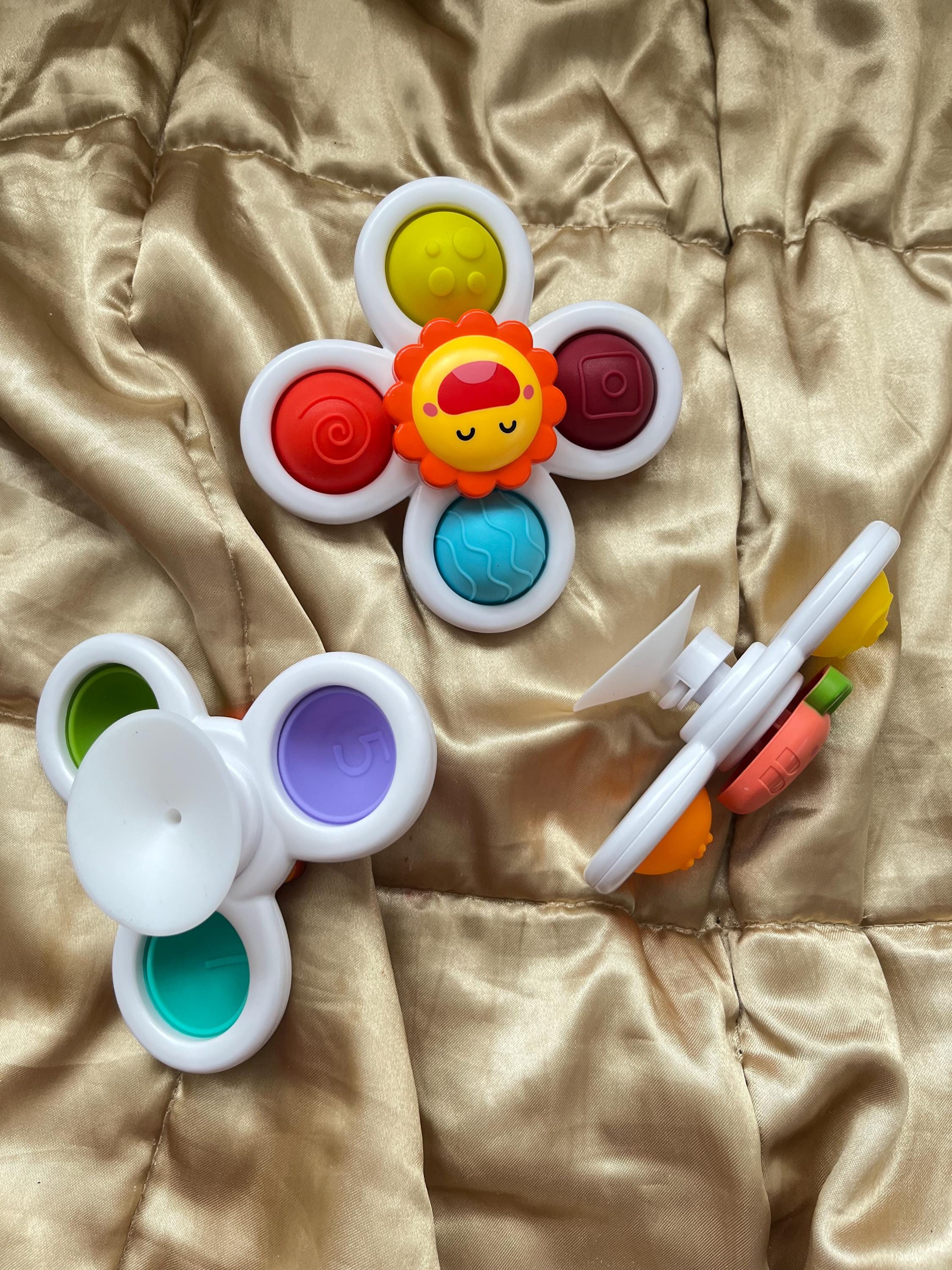 Sensory Suction Cup Toy and Bottle Set: Baby Development Gift, SUITCASE NOT INCLUDED