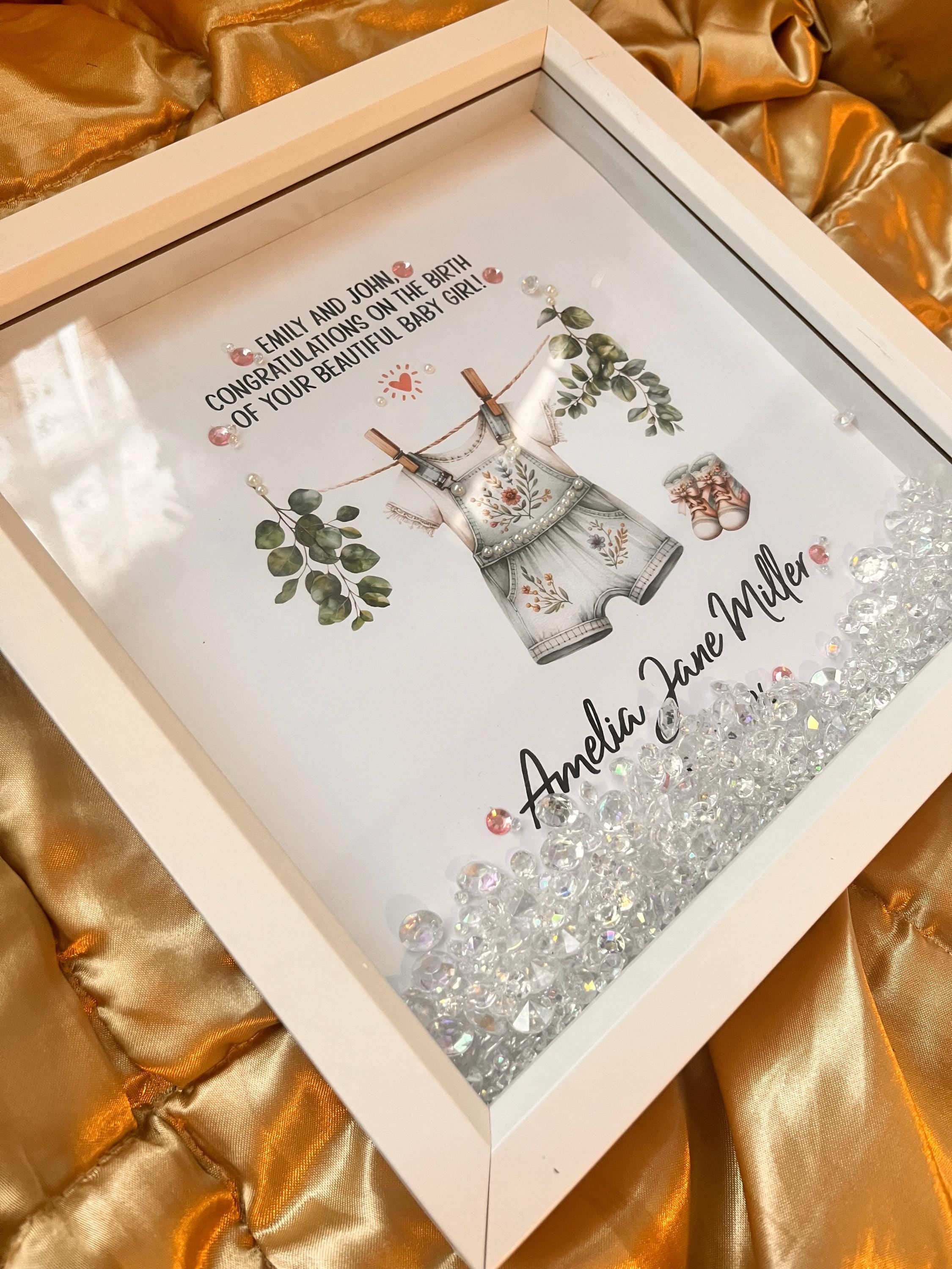 Personalized Baby Girl Nursery Art: Watercolor Design, Custom Name