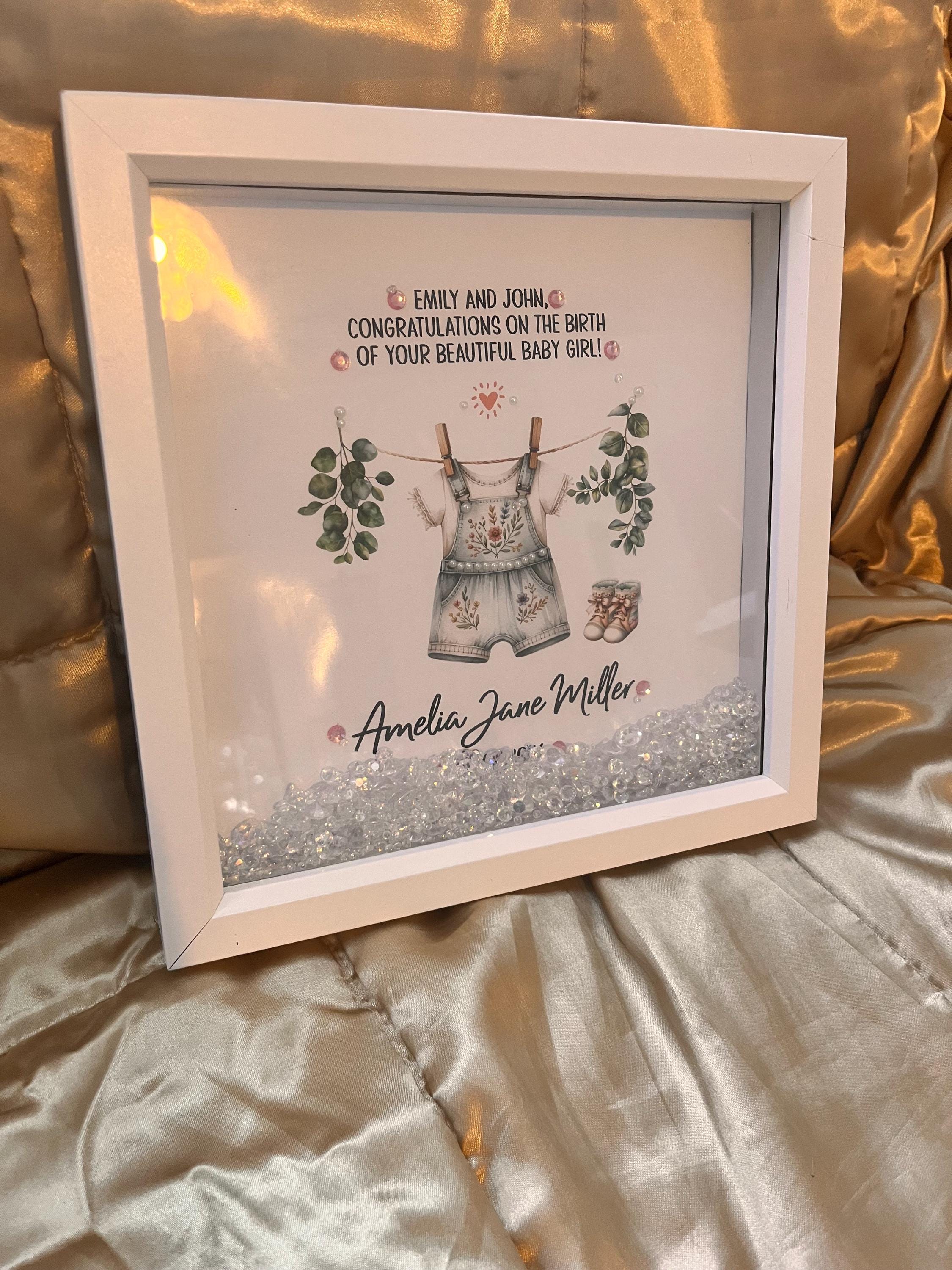 Personalized Baby Girl Nursery Art: Watercolor Design, Custom Name