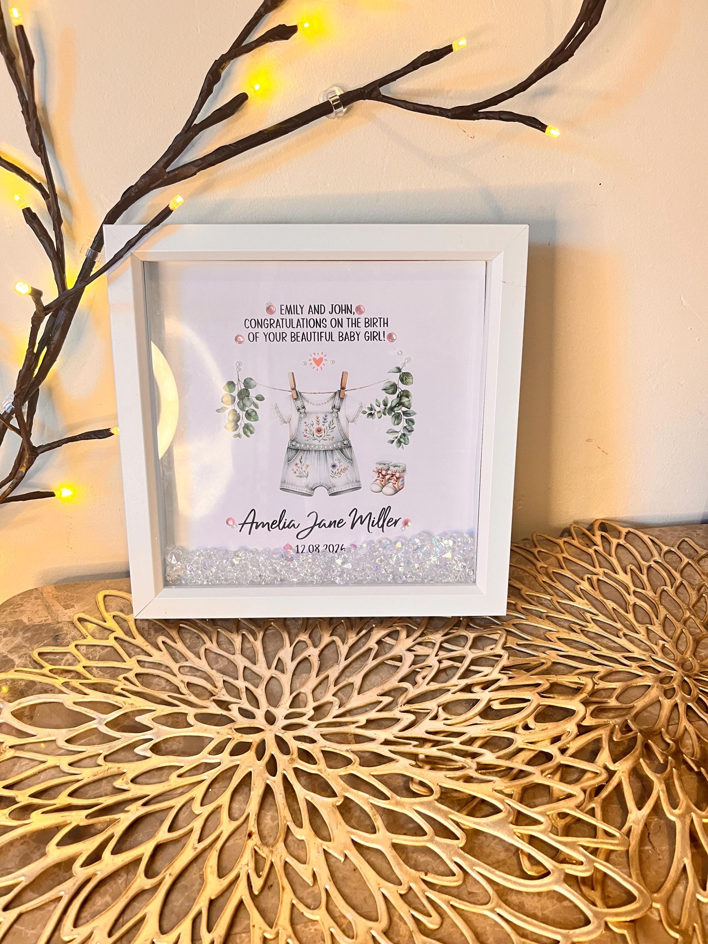Personalized Baby Girl Nursery Art: Watercolor Design, Custom Name