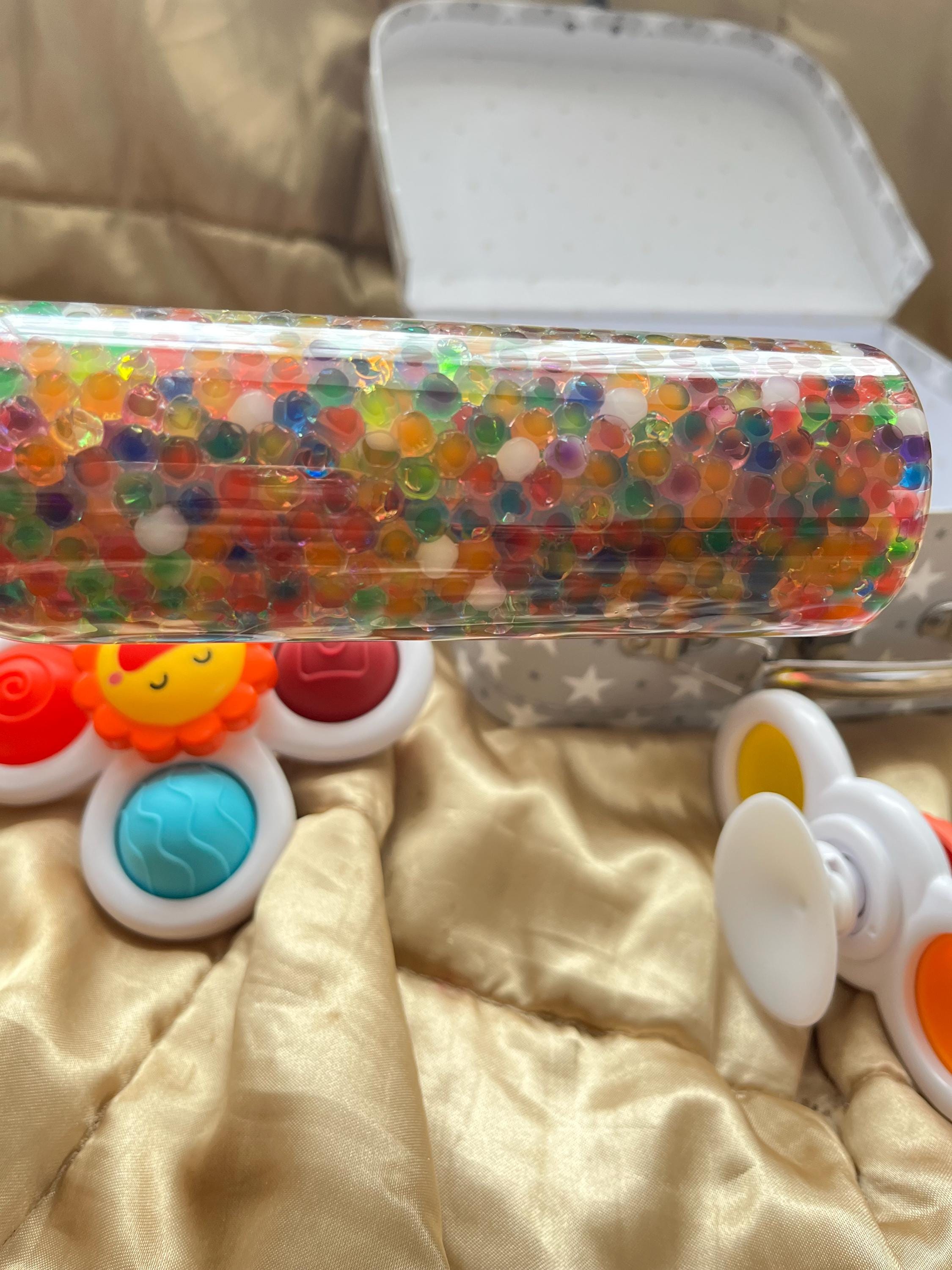 Sensory Suction Cup Toy and Bottle Set: Baby Development Gift, SUITCASE NOT INCLUDED
