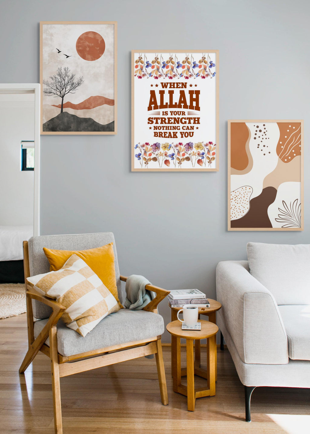 Islamic Art Print Set: Quranic Verses, Muslim Home Decor (Digital Download)