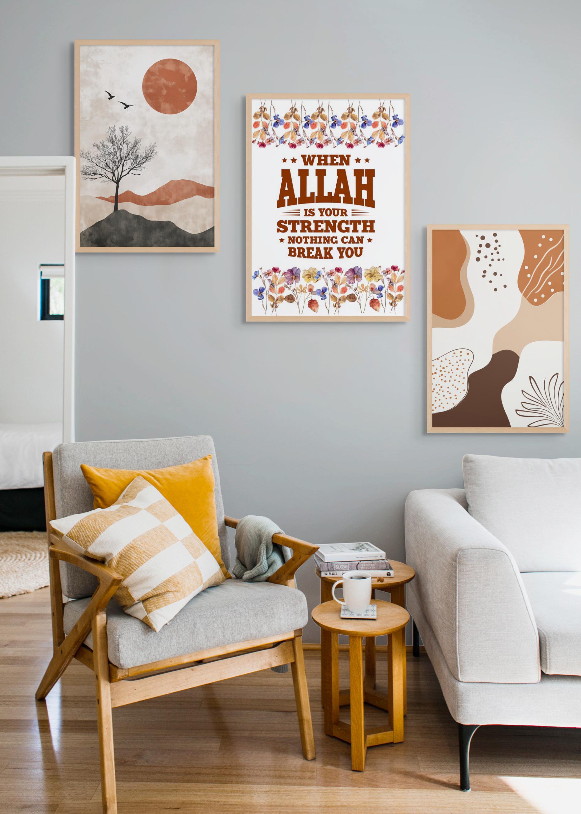 Islamic Art Print Set: Quranic Verses, Muslim Home Decor (Digital Download)
