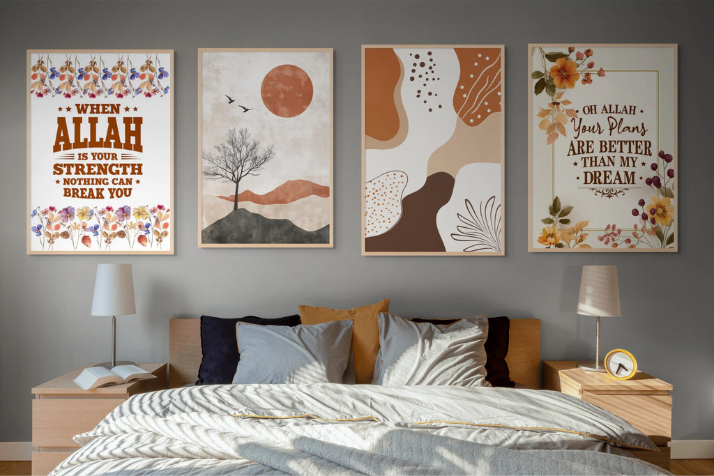 Islamic Art Print Set: Quranic Verses, Muslim Home Decor (Digital Download)