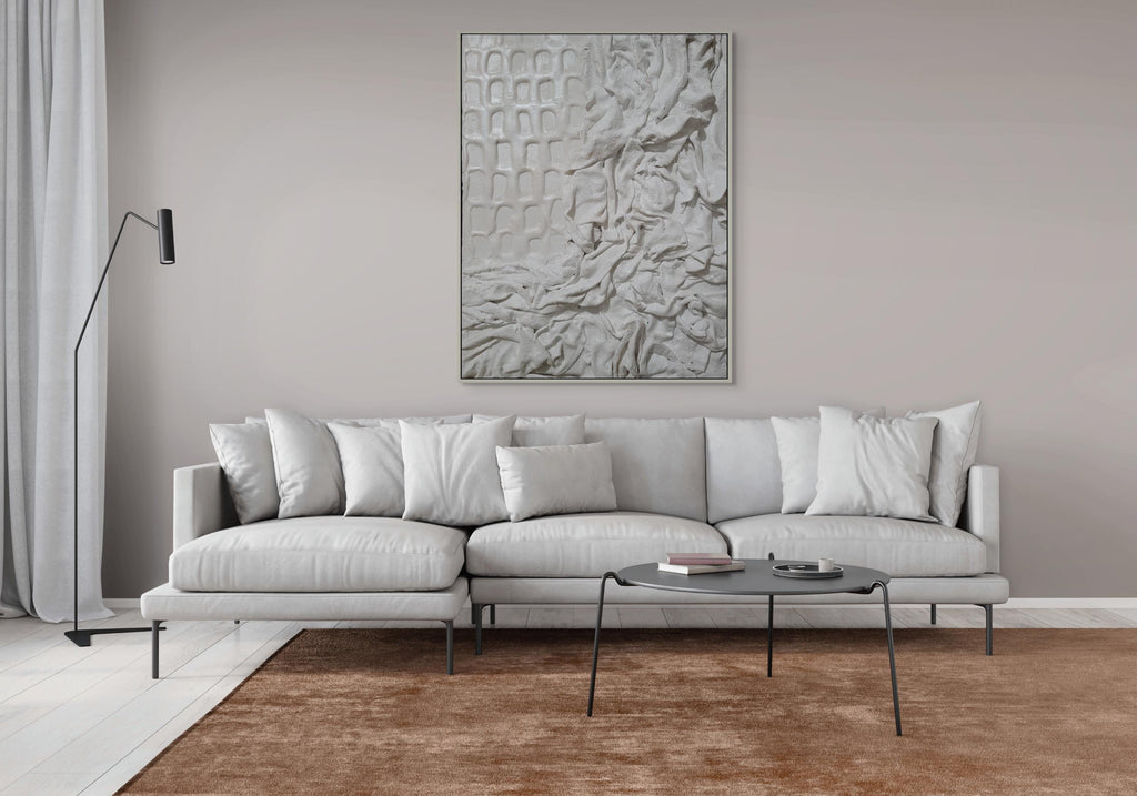 Textured Fabric Wall Art: Minimalist Scandi Decor
