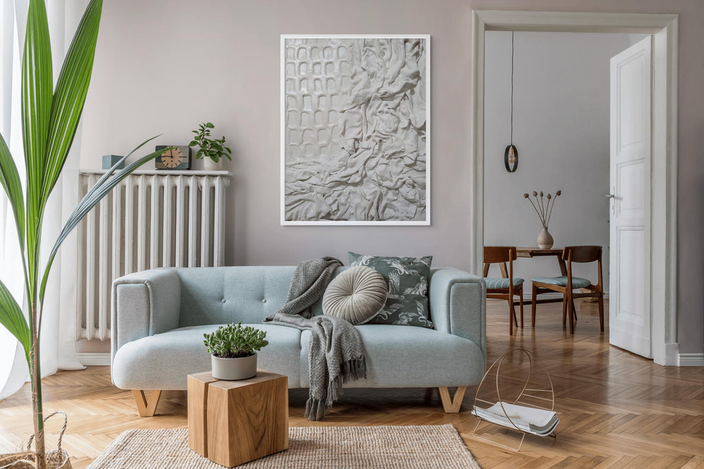Textured Fabric Wall Art: Minimalist Scandi Decor