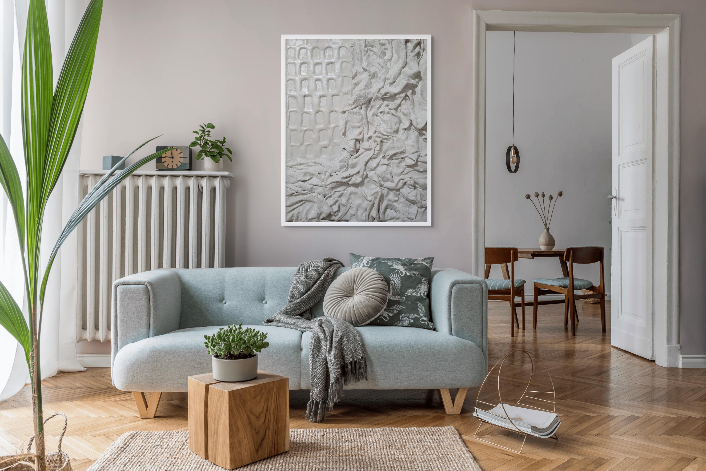 Textured Fabric Wall Art: Minimalist Scandi Decor