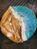 Textured Impasto Seascape Oil Painting, 3D Beach Canvas Art (50 cms)