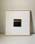 Kaaba Canvas Art: 3D Textured Islamic Painting with Gold