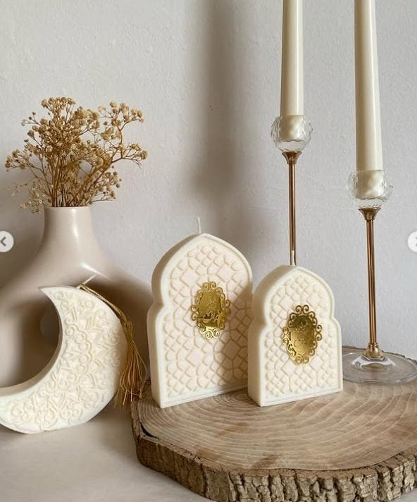 Mosque Oud Soy Wax Candle  Ramadan Eid Islamic Decor