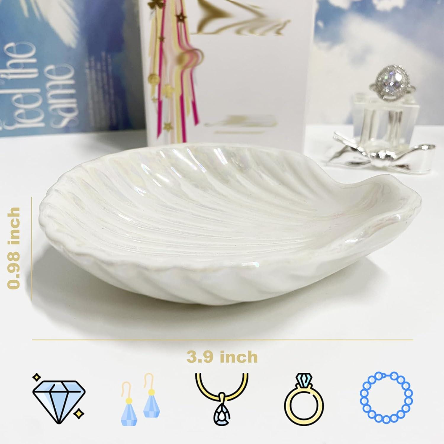 Trinket tray shell Decorative tray, custom colour effects, Handmade designs, Jesmonite, neutral home Gift for Sister Mother Daughter