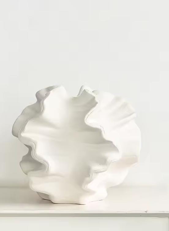 Wave Sculpture Home Décor/Styling Scandi/Hygge Decor/Nordic/Minimalist Decorative Ornament/ Coral Vase Ornament