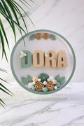 Personalized Floral Name Plaque | Teen Room Decor