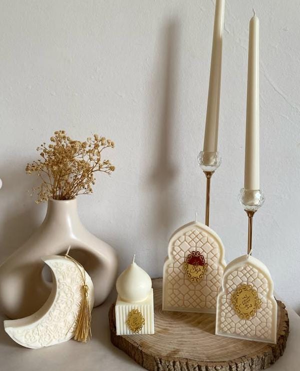Mosque Oud Soy Wax Candle  Ramadan Eid Islamic Decor