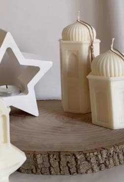 Mosque Oud Soy Wax Candle  Ramadan Eid Islamic Decor