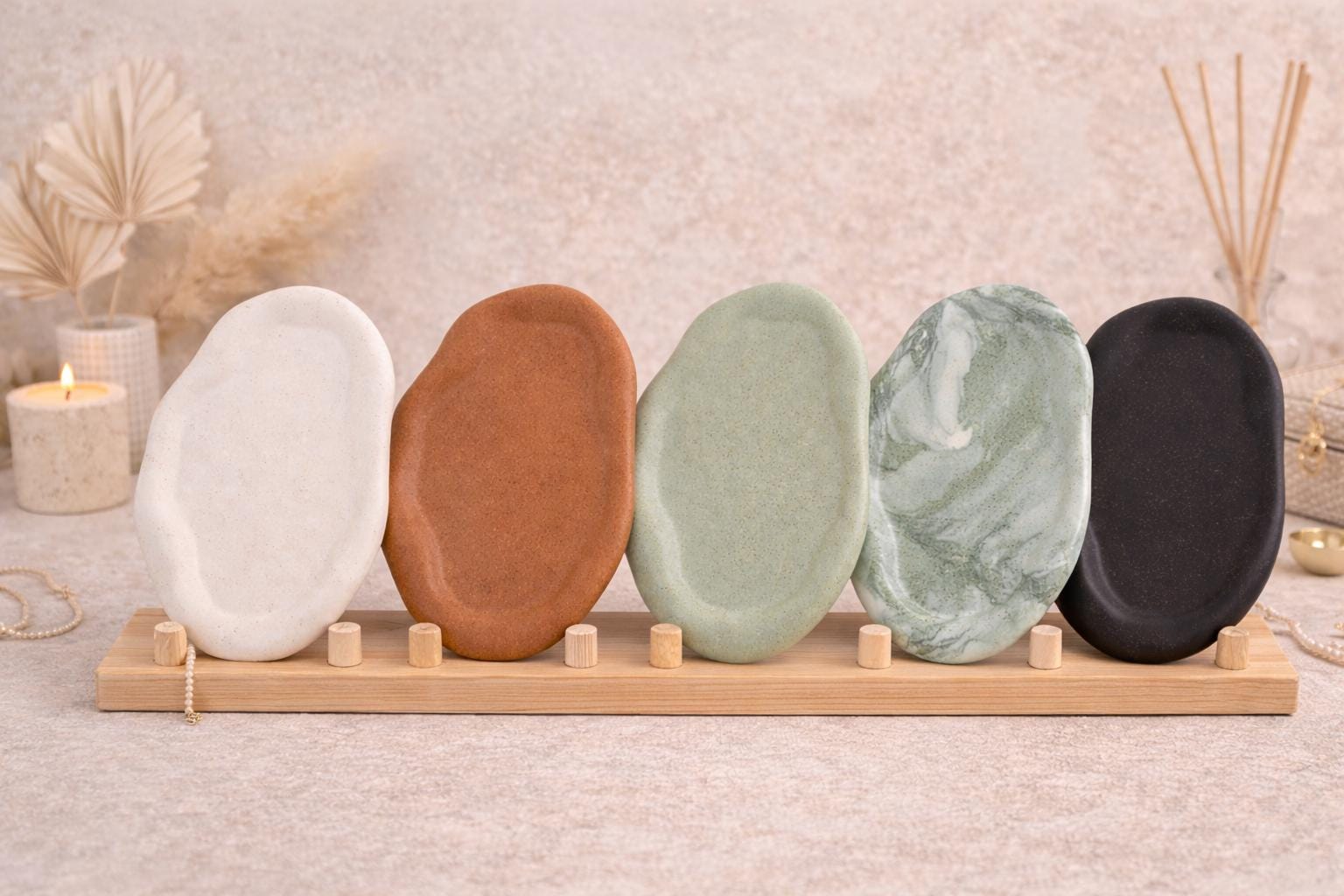 Modern Design Tray Japandi ,Irregular cloud tray , choose different colour effects, Handmade | Jesmonite | Neutral home decor and gifts.