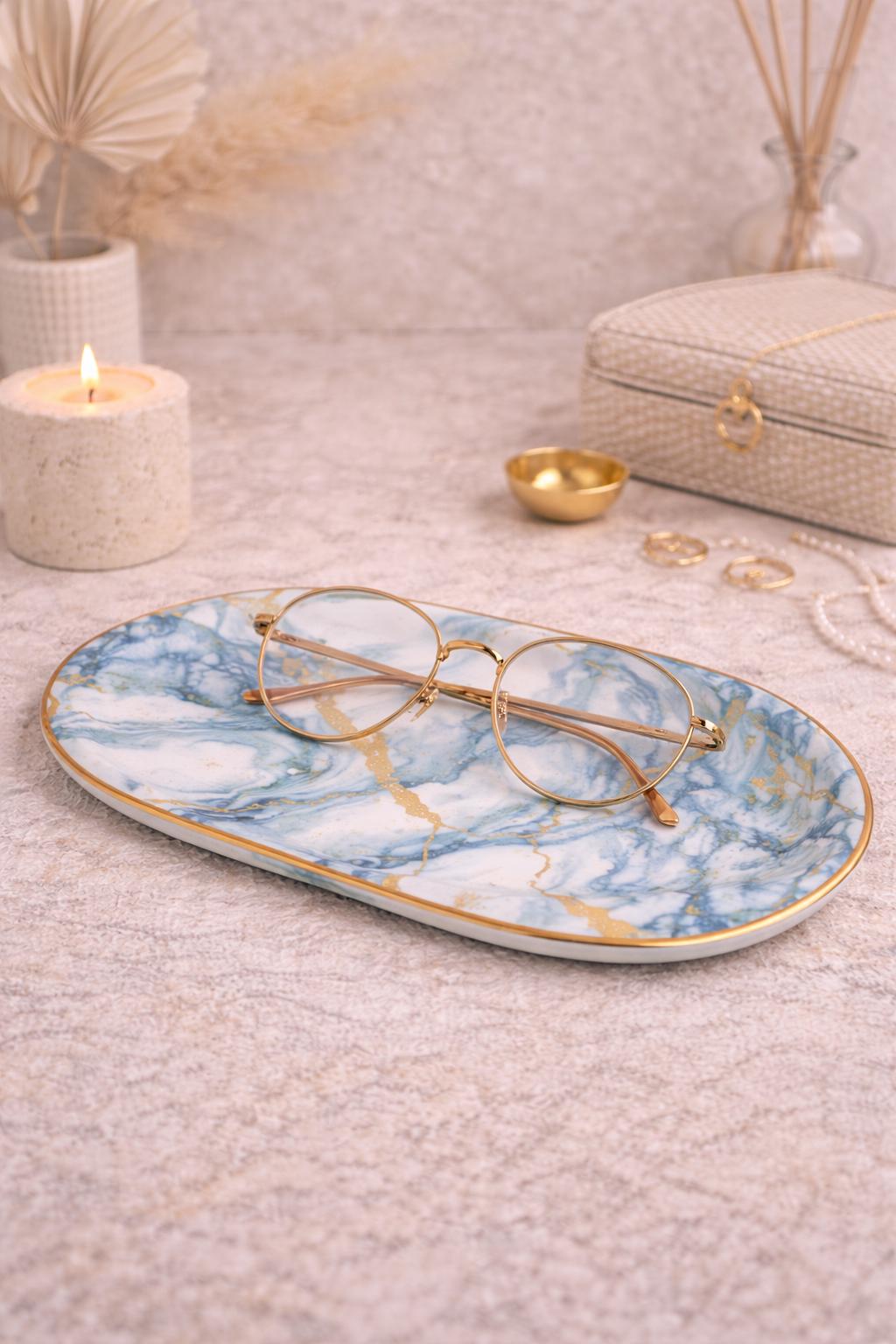 Oval tray | jewelry tray | home decoration | jesmonite decor | Scandi | Minimalist | Aesthetic | birthday gift idea | birthday gift