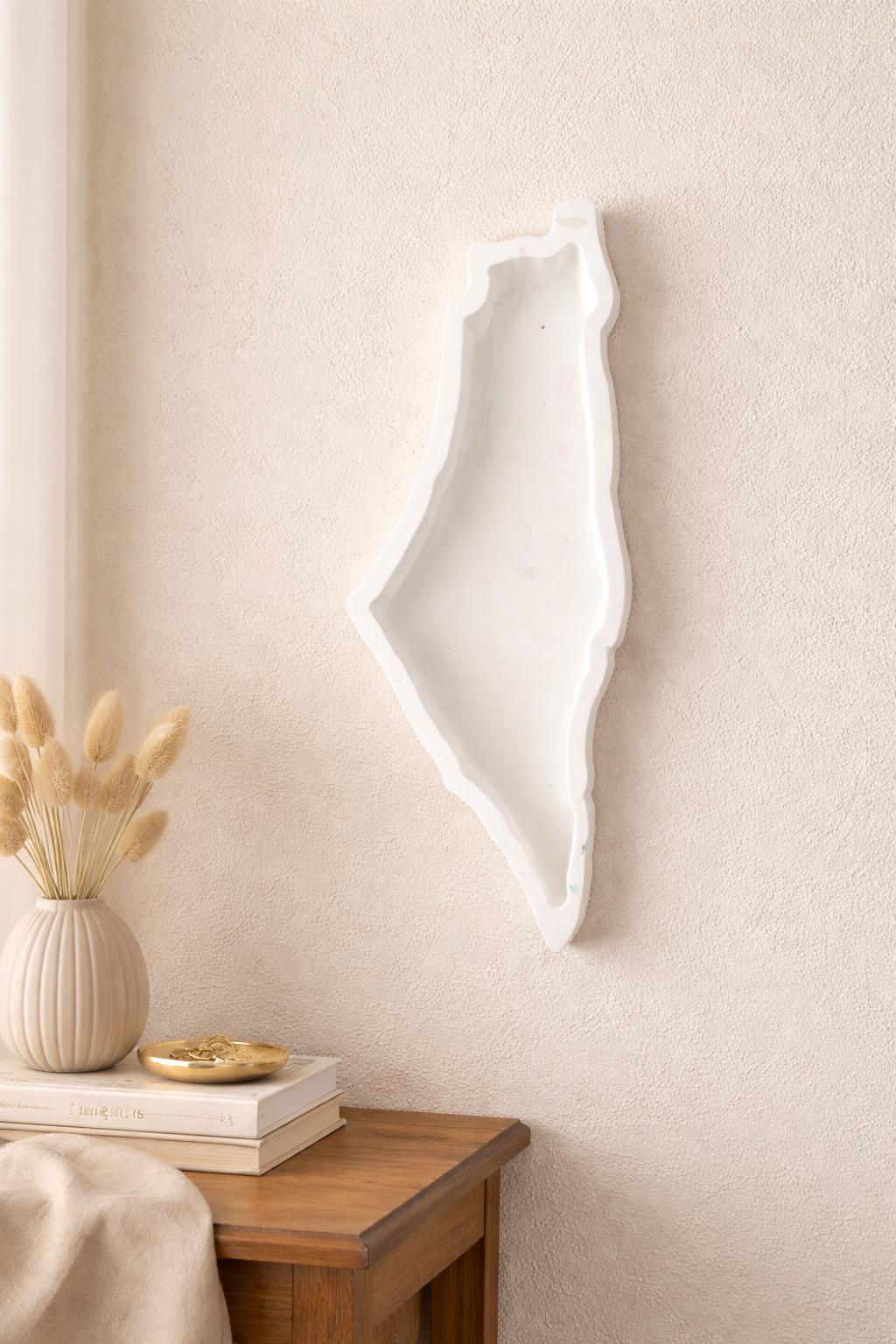 Palestine Map tray or wall decor, Resin Dish  Handmade Decorative Tray