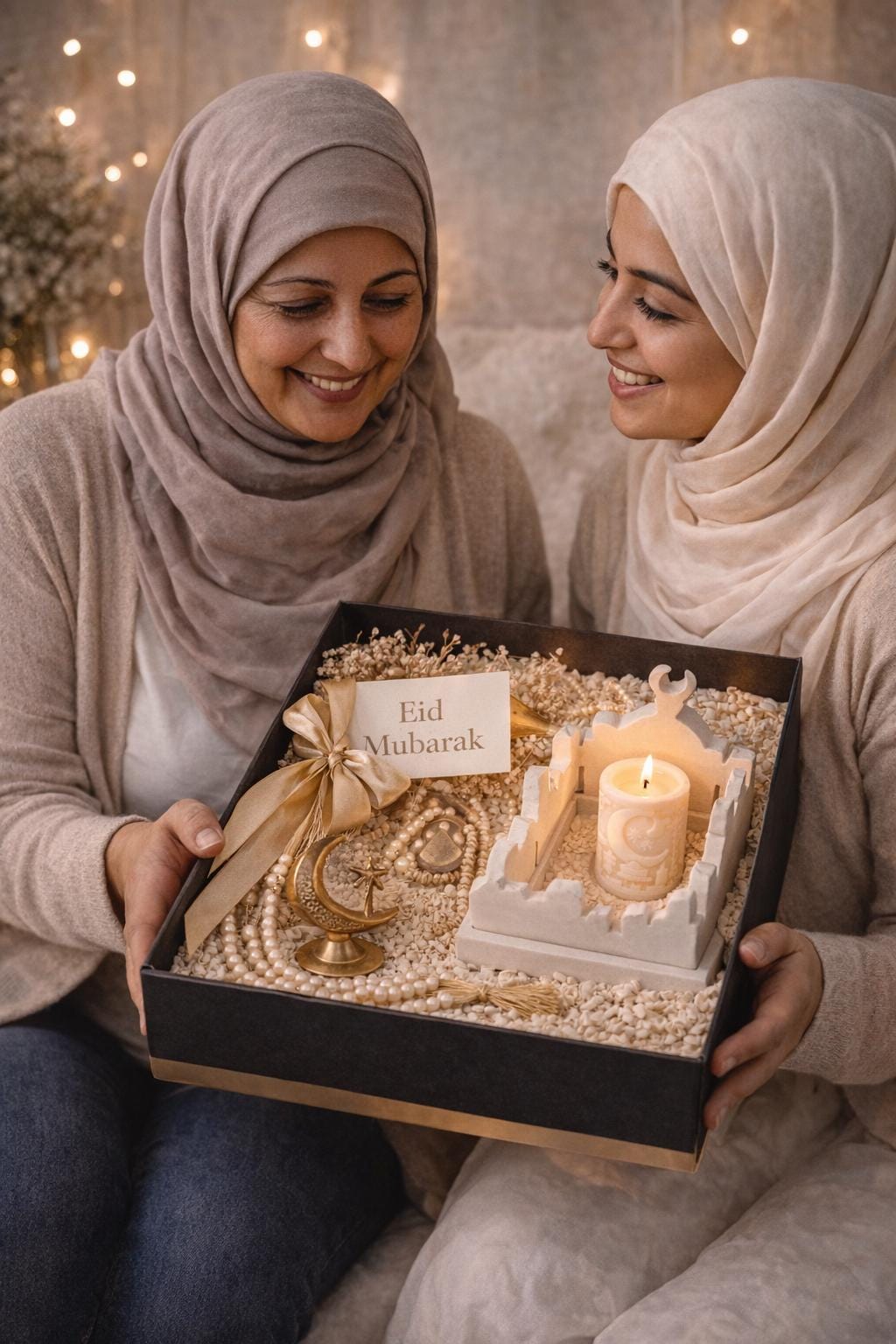 Mosque and candle wax  with three free melts Islamic tealight warmer Eid gifts Ramadan presents Islamic Vegan candles - Eid gift ideas