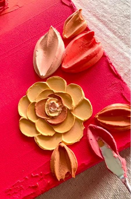 DIY Textured Canvas Paint Kit | 3D Abstract Art | Beach, Sunset, Flower & Arch Designs | Relaxing Paint at Home Kit