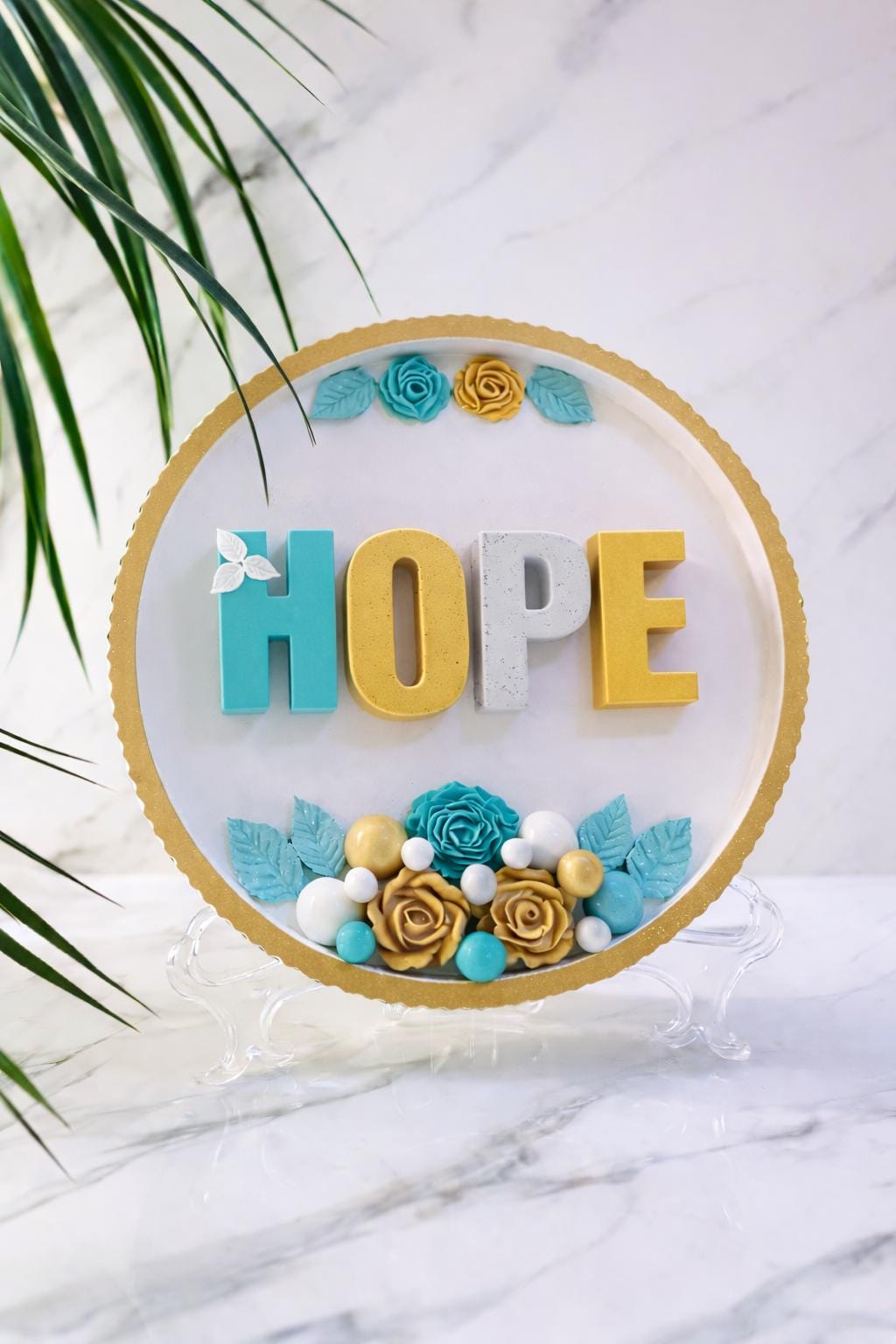Personalized Floral Name Plaque | Teen Room Decor