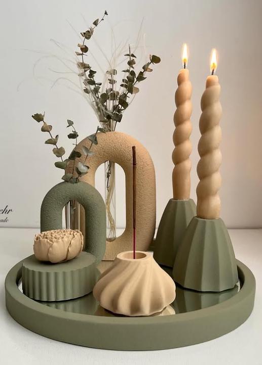 Personalized Name Vase & Trinket Set | Custom Room Decor