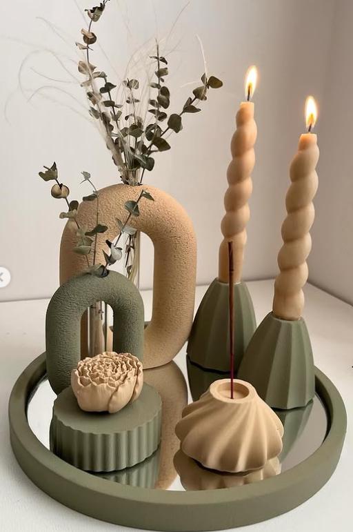 Personalized Name Vase & Trinket Set | Custom Room Decor