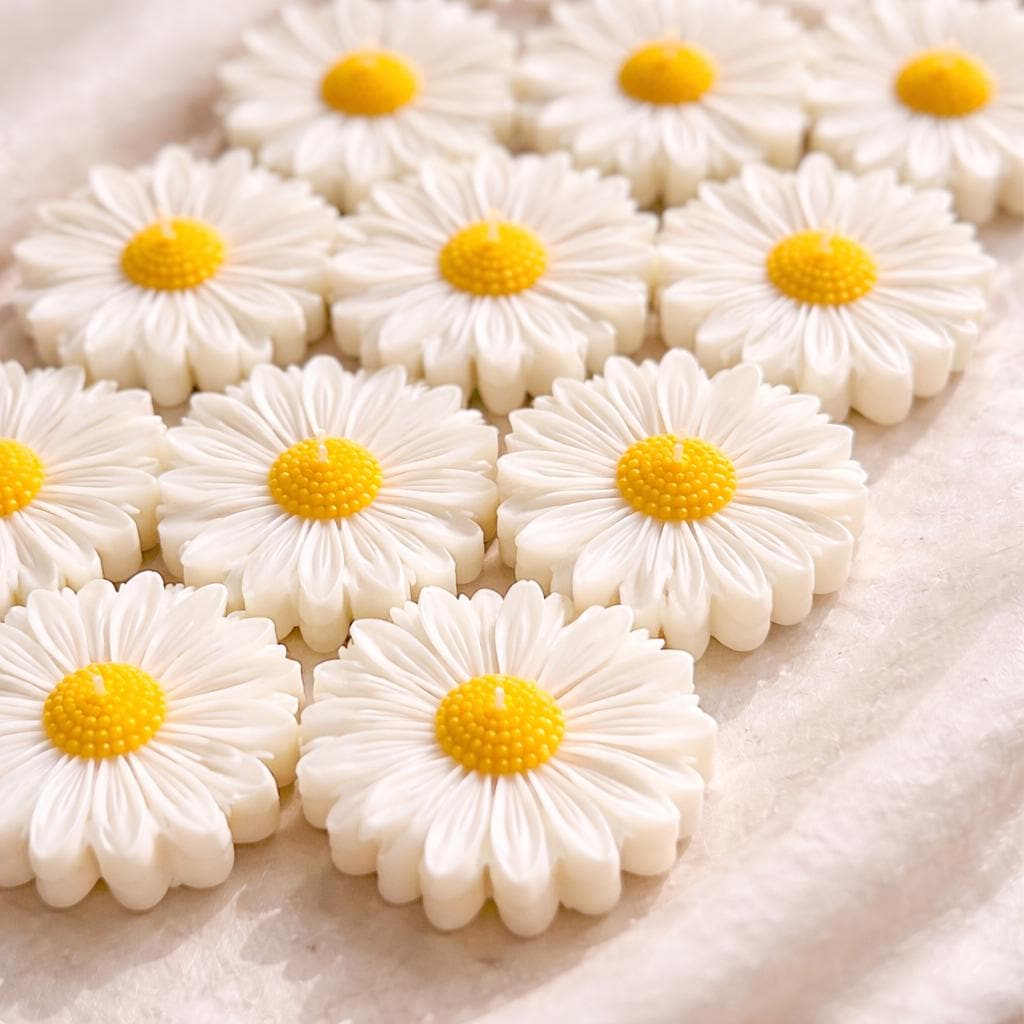 Daisy Flower Candle Favors | Wedding, Baby Shower, Party Guest Gifts