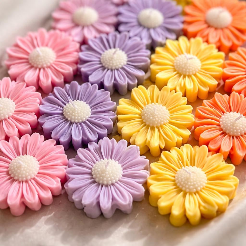 Daisy Flower Candle Favors | Wedding, Baby Shower, Party Guest Gifts