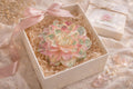 Handmade Lotus Flower Candle | Pink Green Gold Floral Decor, Meditation Wax