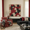 Original Colorful Oil Painting on Canvas, Abstract Texture, Large Wall Art