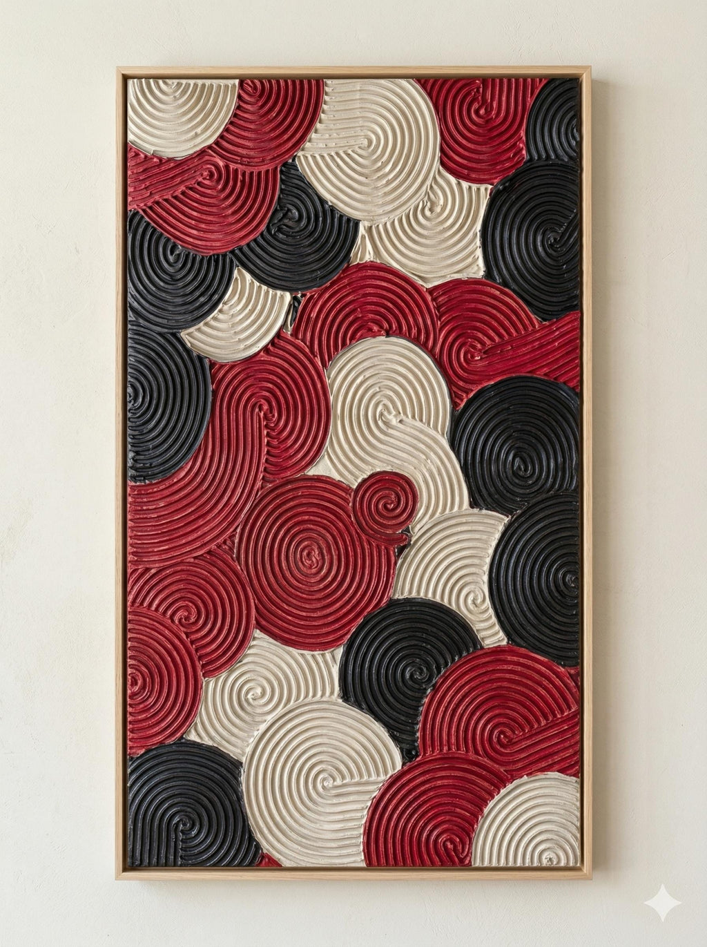 Original Colorful Oil Painting on Canvas, Abstract Texture, Large Wall Art