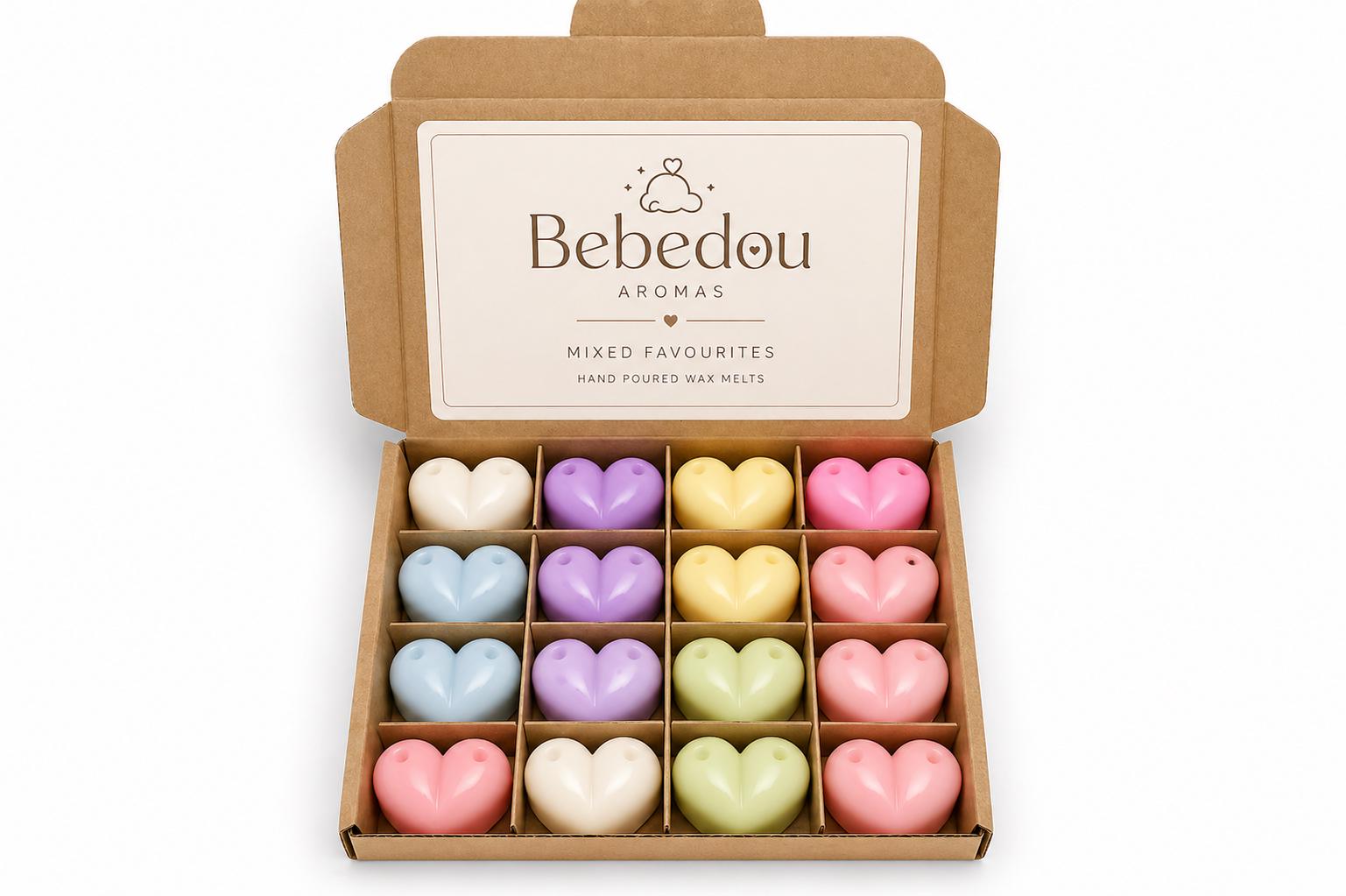 16 Pack Soy Wax Melts Mixed Favourites | Fresh Linen, Baby Powder, Lime Basil & Mandarin, Sandalwood Spa | Vegan, Plastic Free | 96hr Scent