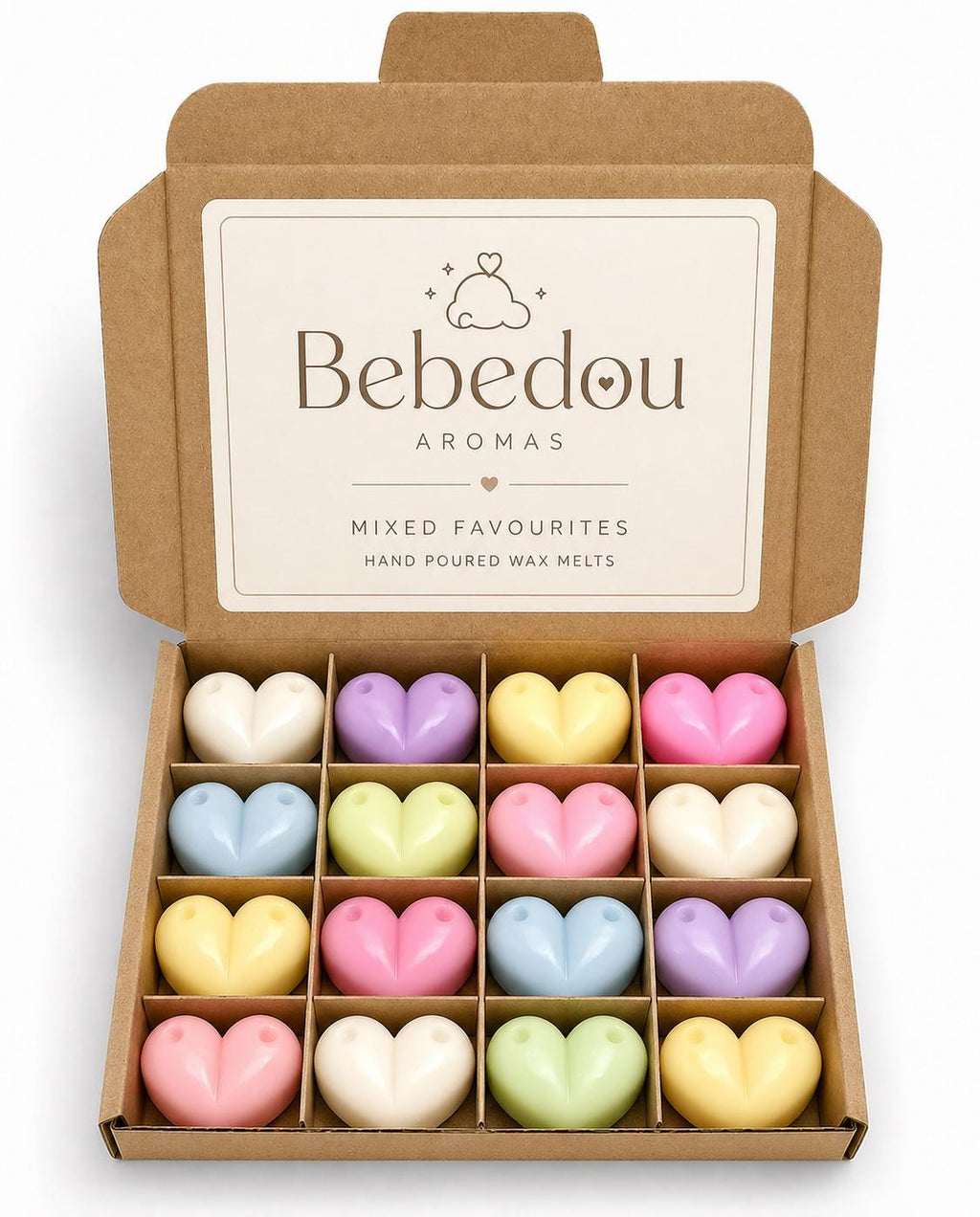 16 Pack Soy Wax Melts Mixed Favourites | Fresh Linen, Baby Powder, Lime Basil & Mandarin, Sandalwood Spa | Vegan, Plastic Free | 96hr Scent