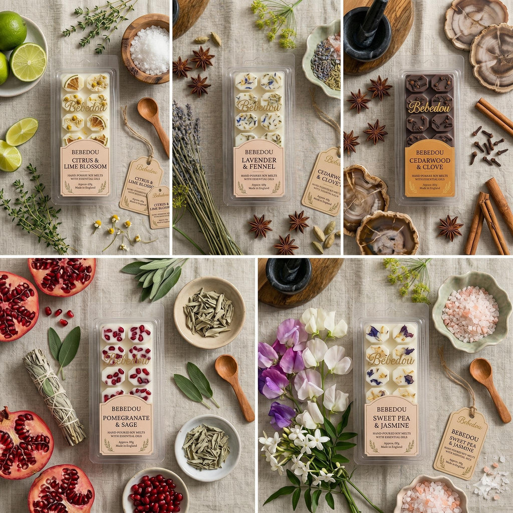 Rosemary Bay Leaf Soy Wax Melts | Herbal Apothecary Scent | Earthy Home Fragrance | Hand-poured Botanical Melts | Kitchen & Focus Scent